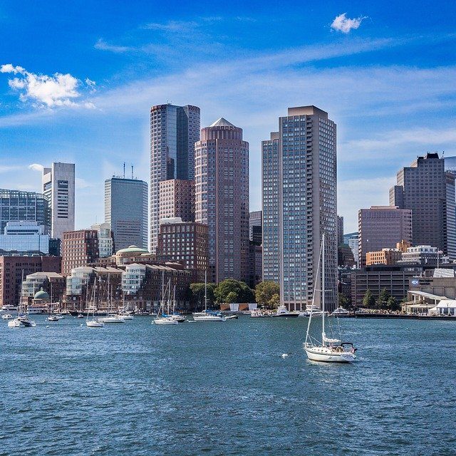 Boston Blue News Summer Coast New England Skyline